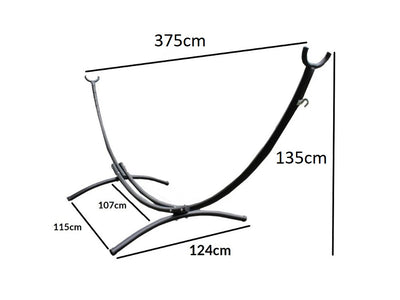 Curved Metal Hammock Stand Dimensions